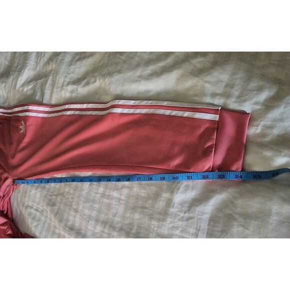 NWT kids adidas track pants in a hazy rose/ white size medium - Picture 4 of 9